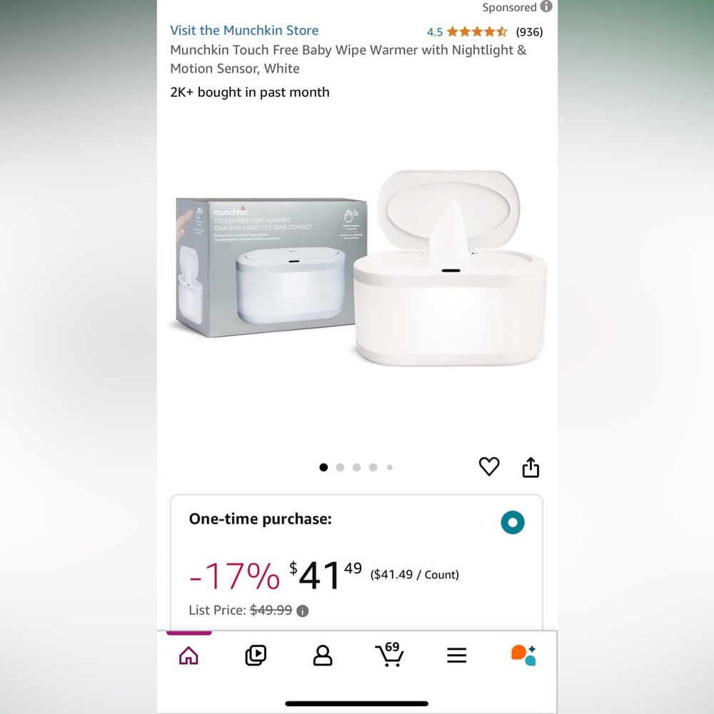 Touch less Wipe Warmer